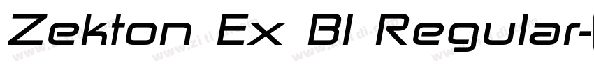 Zekton Ex Bl Regular字体转换